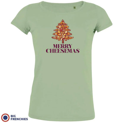 Merry Cheesemas Christmas Women's Organic Tee - Create Marketplace