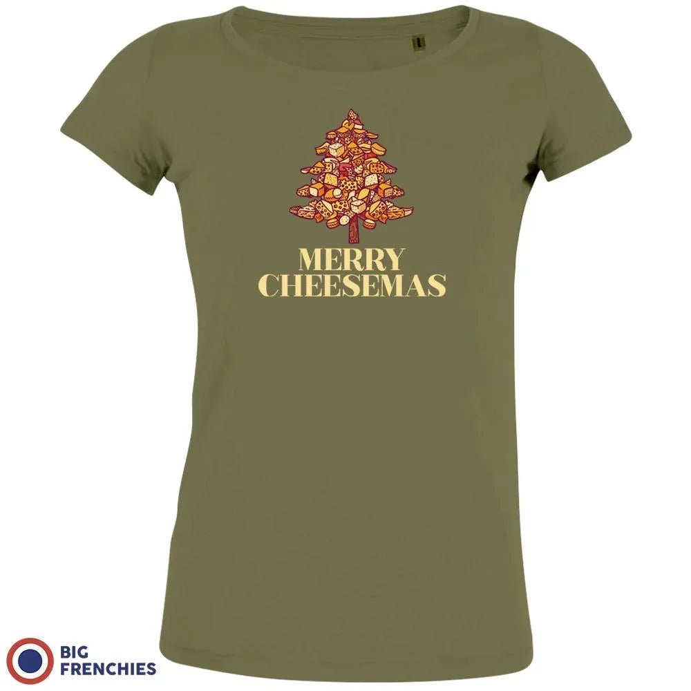 Merry Cheesemas Christmas Women's Organic Tee - Create Marketplace