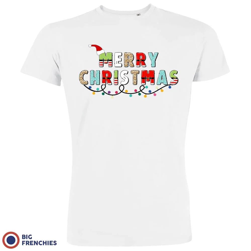 Merry Christmas Men's Organic Cotton Tee - Create Marketplace