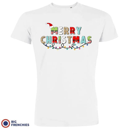 Merry Christmas Men's Organic Cotton Tee - Create Marketplace