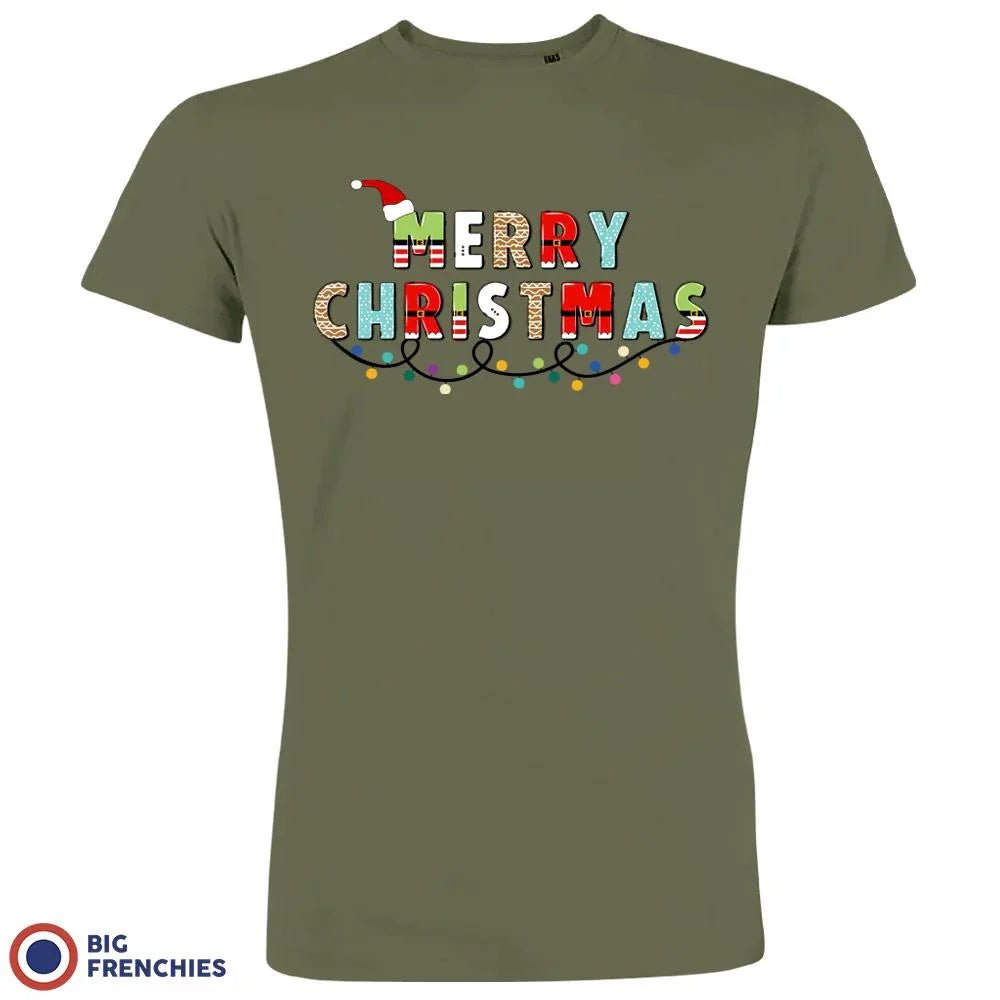 Merry Christmas Men's Organic Cotton Tee - Create Marketplace