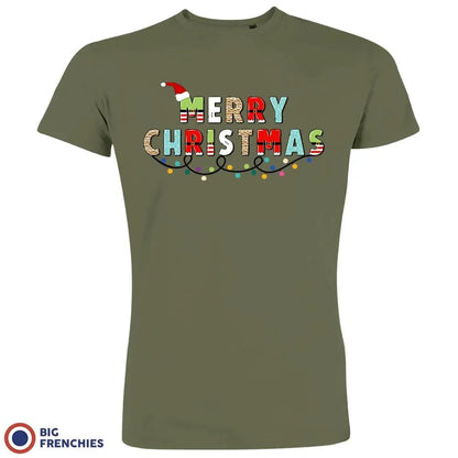 Merry Christmas Men's Organic Cotton Tee - Create Marketplace