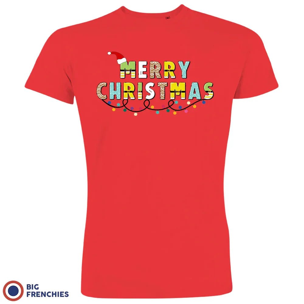 Merry Christmas Men's Organic Cotton Tee - Create Marketplace