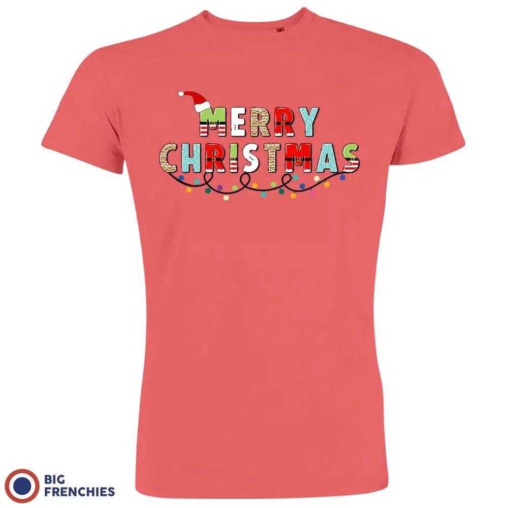 Merry Christmas Men's Organic Cotton Tee - Create Marketplace