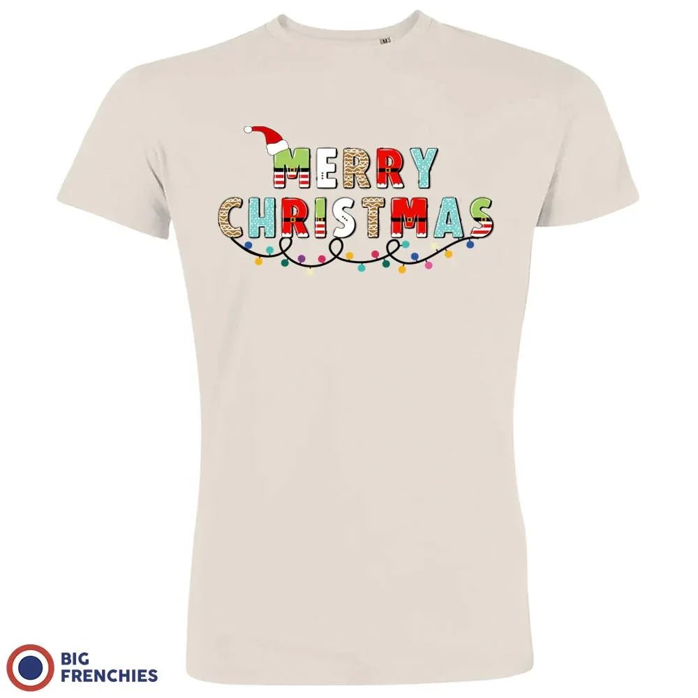 Merry Christmas Men's Organic Cotton Tee - Create Marketplace
