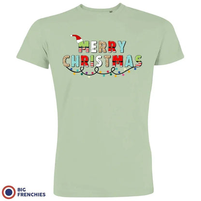 Merry Christmas Men's Organic Cotton Tee - Create Marketplace