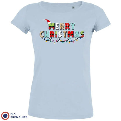 Merry Christmas Women's Organic Cotton Tee - Create Marketplace