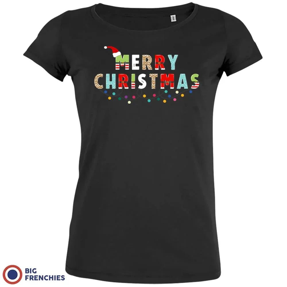 Merry Christmas Women's Organic Cotton Tee - Create Marketplace