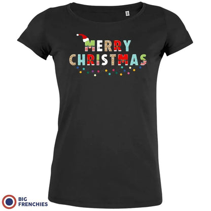 Merry Christmas Women's Organic Cotton Tee - Create Marketplace