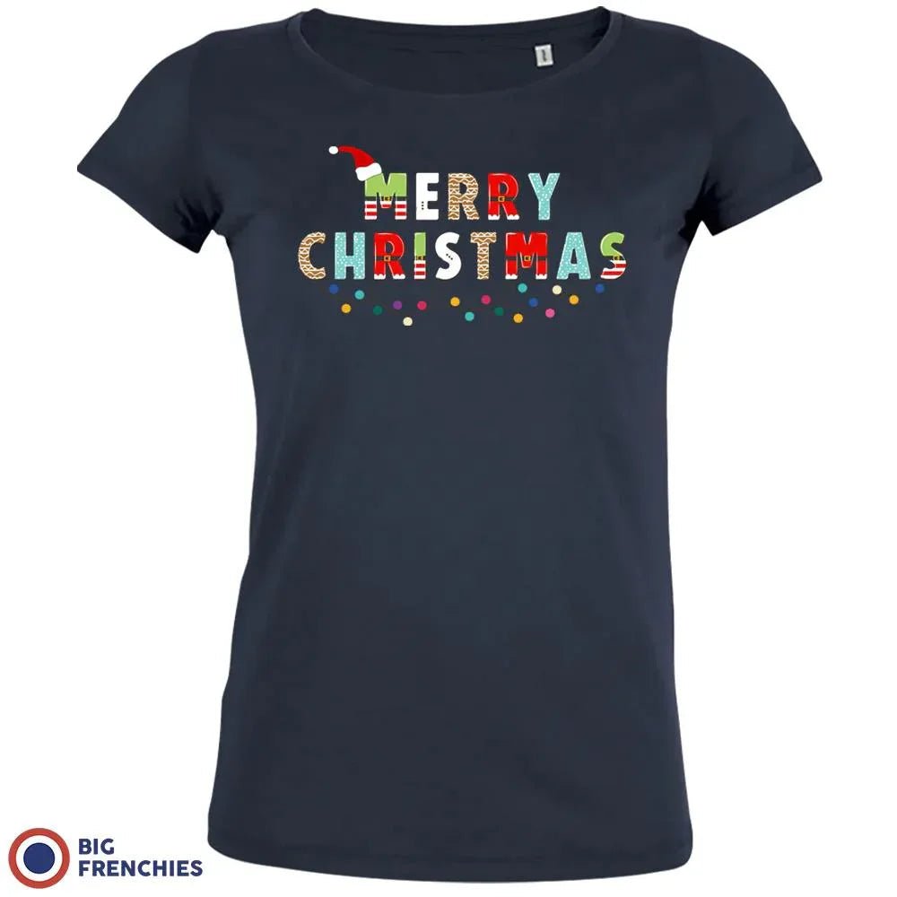 Merry Christmas Women's Organic Cotton Tee - Create Marketplace