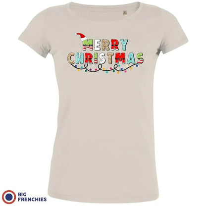 Merry Christmas Women's Organic Cotton Tee - Create Marketplace