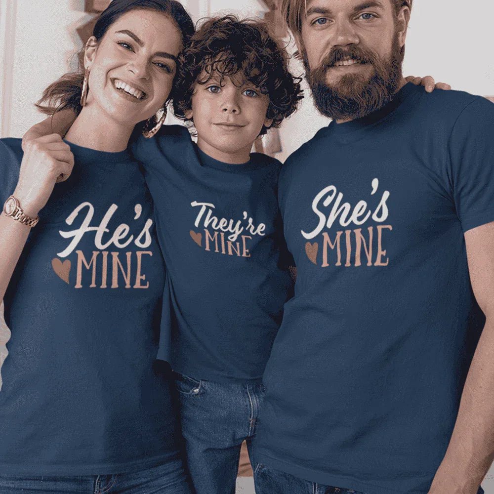 Mine Matching Organic Cotton T-Shirts Family Set (Set of 3) - Create Marketplace