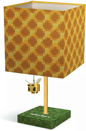 Minecraft Yellow Bee Nest Block Desk Lamp with 3D Bee Puller - Create Marketplace