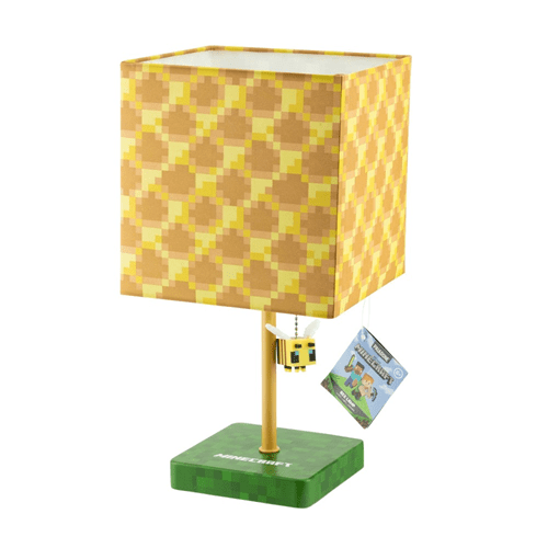 Minecraft Yellow Bee Nest Block Desk Lamp with 3D Bee Puller - Create Marketplace