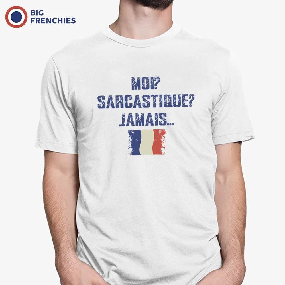 Moi? Sarcastique? Jamais... Men's Organic Cotton Tee - Create Marketplace