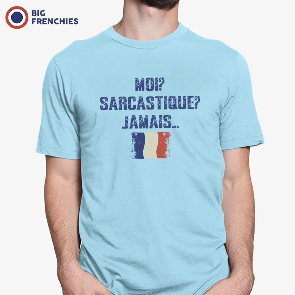Moi? Sarcastique? Jamais... Men's Organic Cotton Tee - Create Marketplace