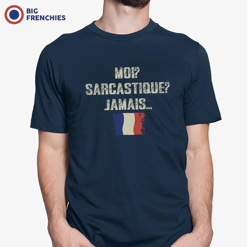 Moi? Sarcastique? Jamais... Men's Organic Cotton Tee - Create Marketplace
