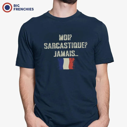 Moi? Sarcastique? Jamais... Men's Organic Cotton Tee - Create Marketplace