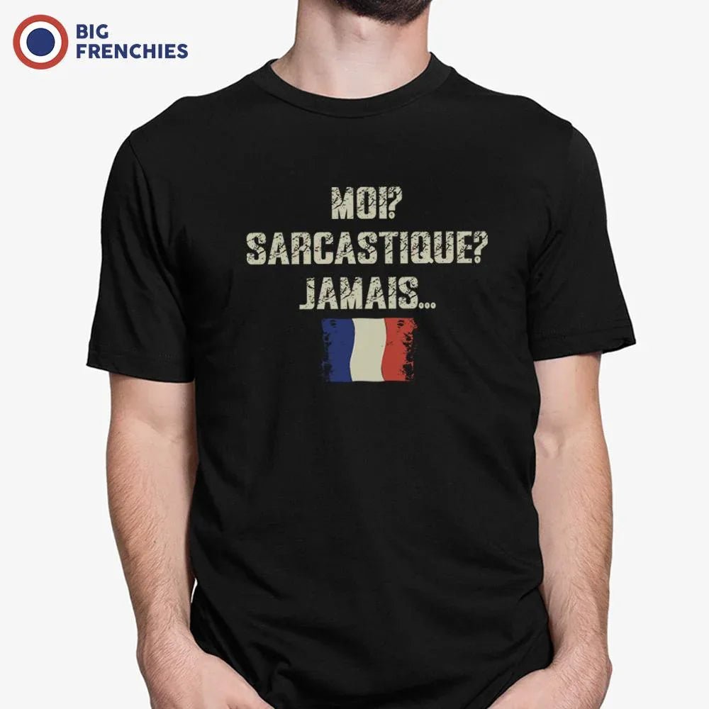 Moi? Sarcastique? Jamais... Men's Organic Cotton Tee - Create Marketplace