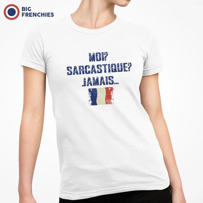 Moi? Sarcastique? Jamais... Women's Organic Cotton Tee - Create Marketplace