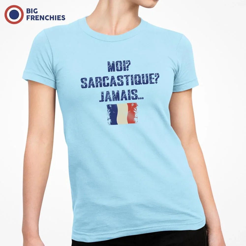 Moi? Sarcastique? Jamais... Women's Organic Cotton Tee - Create Marketplace