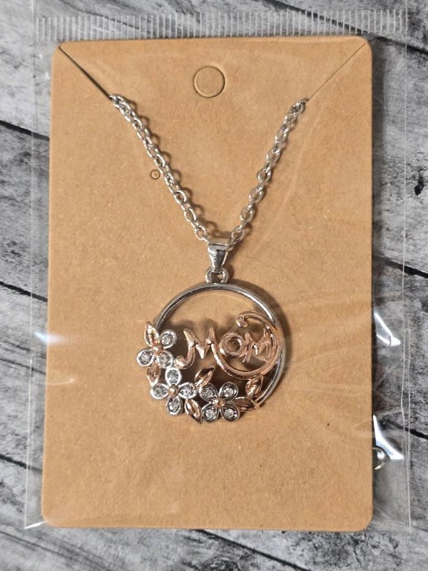 Mom 2 tone Necklace - Create Marketplace