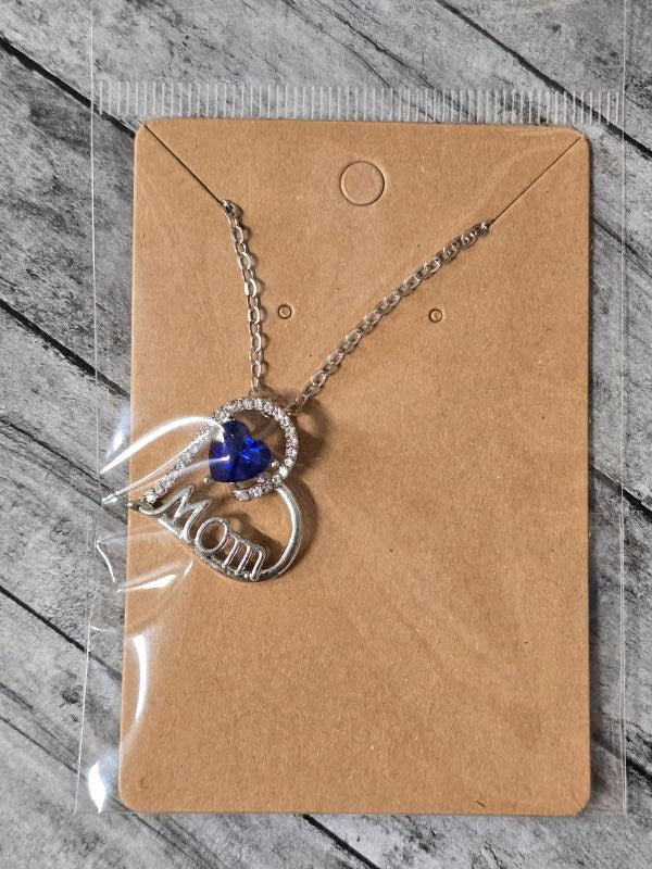 Mom Blue Stone Necklace - Create Marketplace