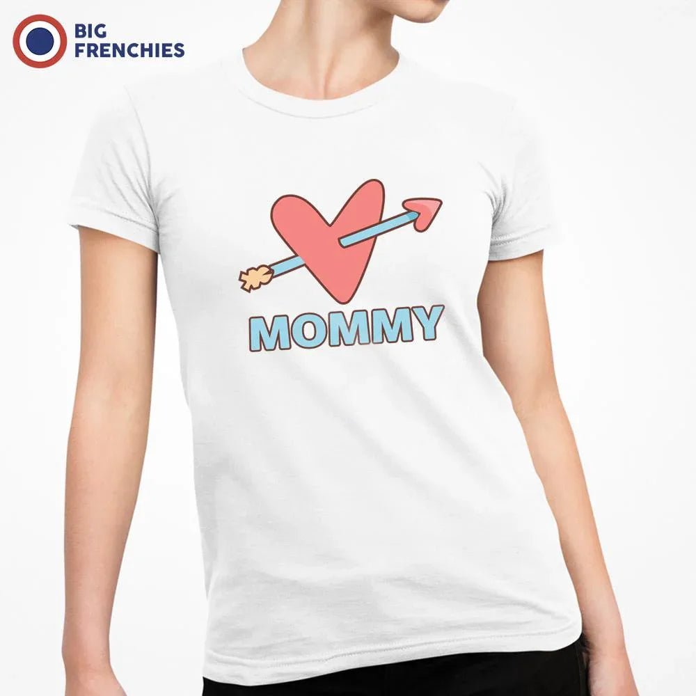 Mommy Heart Arrow Women's Organic Cotton Tee - Create Marketplace