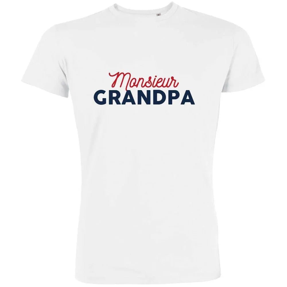 Monsieur Grandpa Men's Organic Tee - Create Marketplace