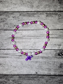 Mother of Pearl Cross Bracelet - made by kid Sam - Create Marketplace