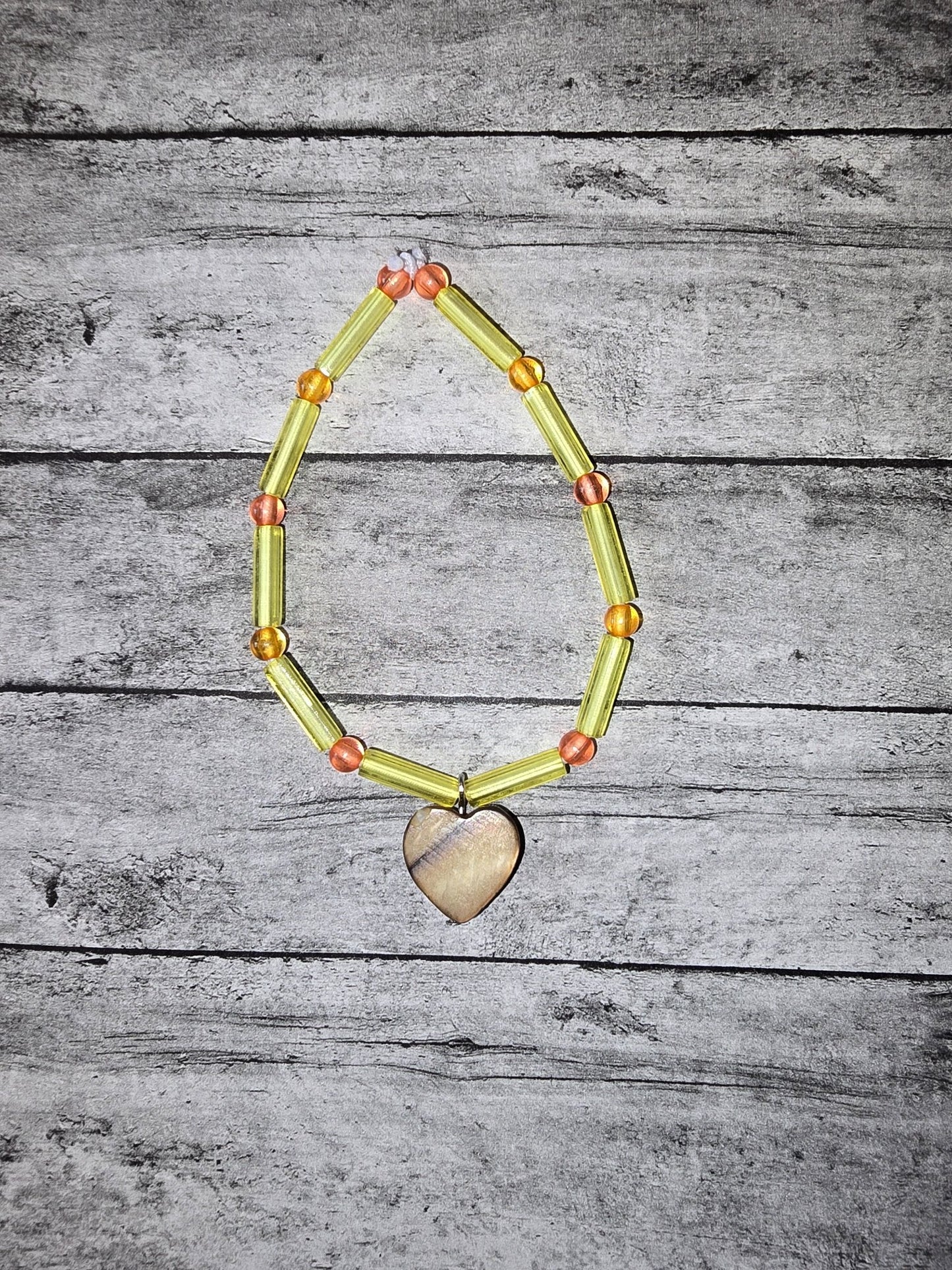 Mother of pearl Heart Bracelet - made by kid Sam - Create Marketplace