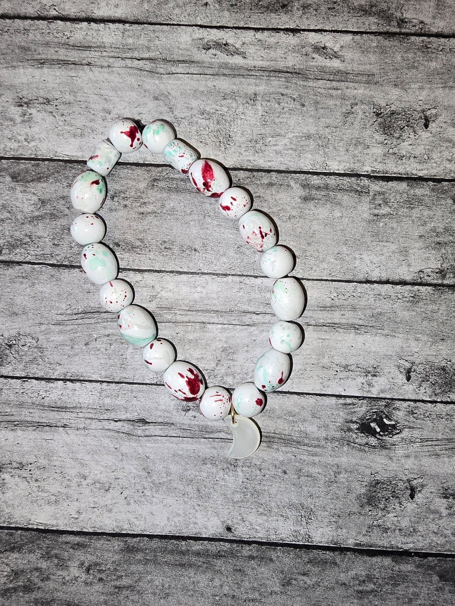 Mother of pearl moon bracelet - made by kid Sam - Create Marketplace