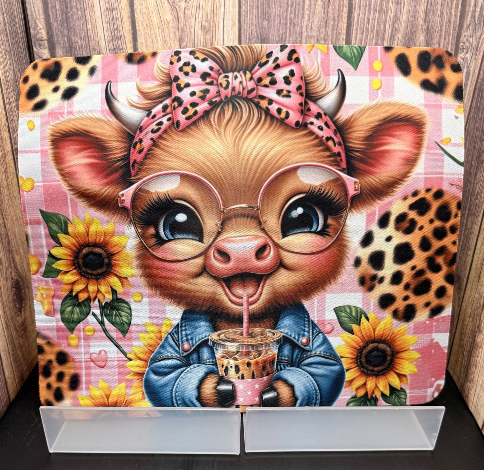 Mouse Pad - Pink Cow Coffee - Create Marketplace
