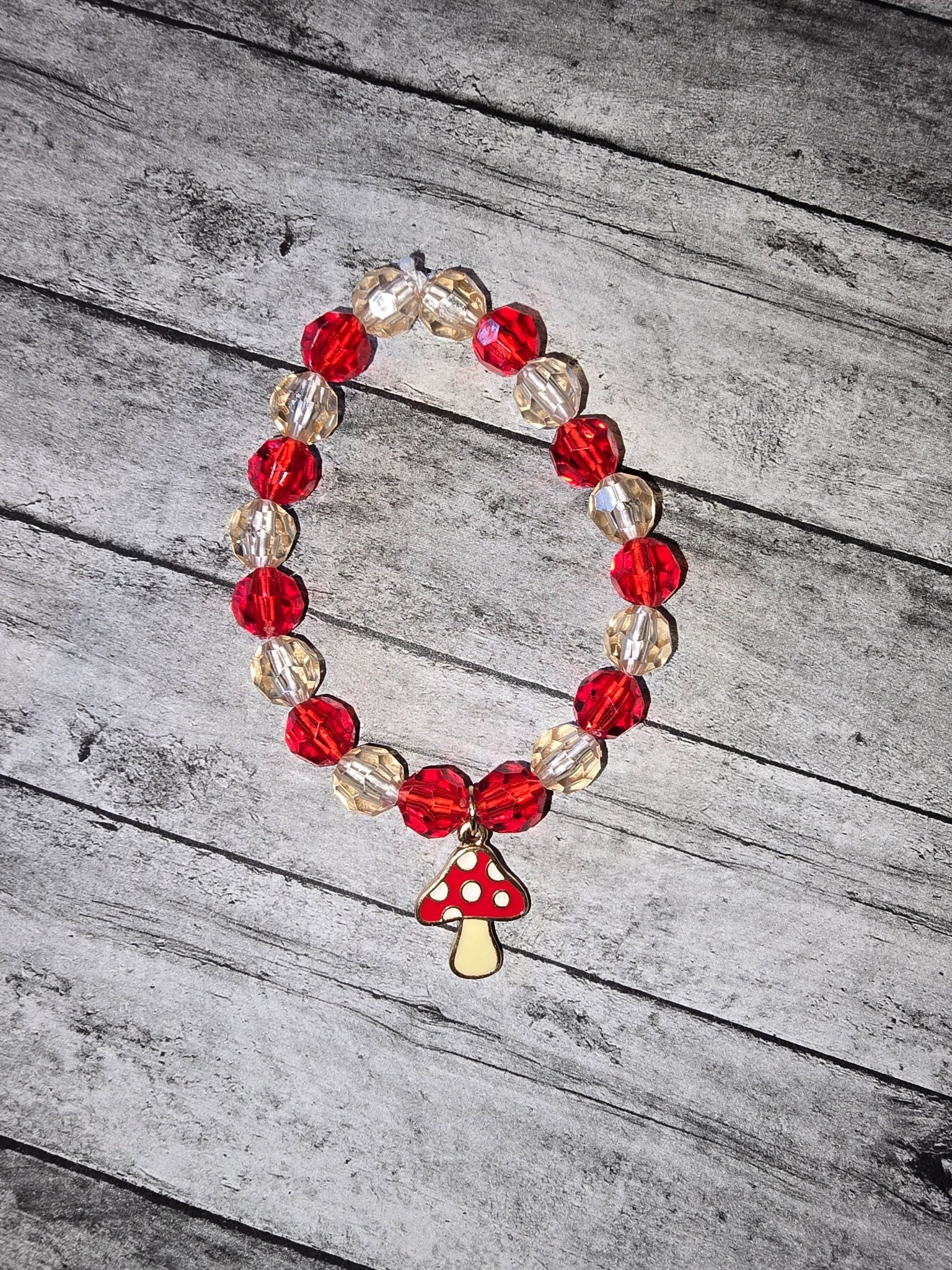 Mushroom Bracelet - made by kid Sam - Create Marketplace