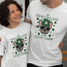 My French Bulldog Is my Lucky Charm Dad and Child Organic Cotton T-Shirts family Set (Set of 2) - Create Marketplace