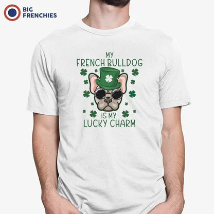 My French Bulldog Is my Lucky Charm Men's Organic Cotton Tee - Create Marketplace