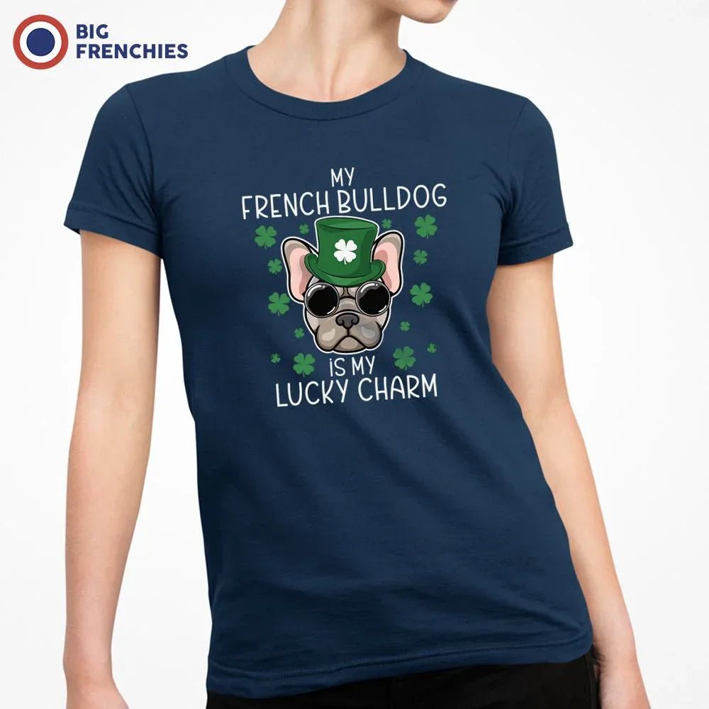 My French Bulldog Is my Lucky Charm Women's Organic Cotton Tee - Create Marketplace
