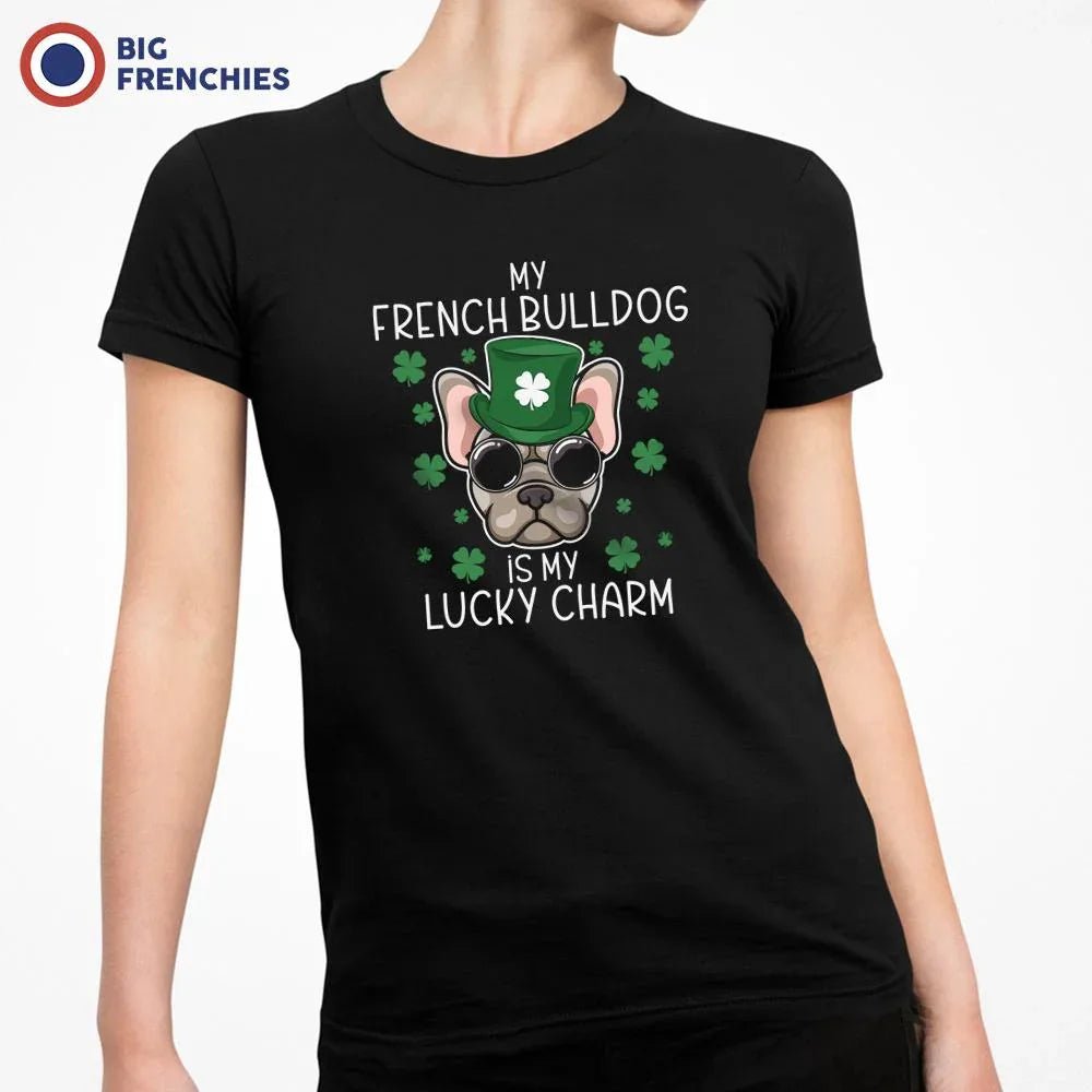 My French Bulldog Is my Lucky Charm Women's Organic Cotton Tee - Create Marketplace