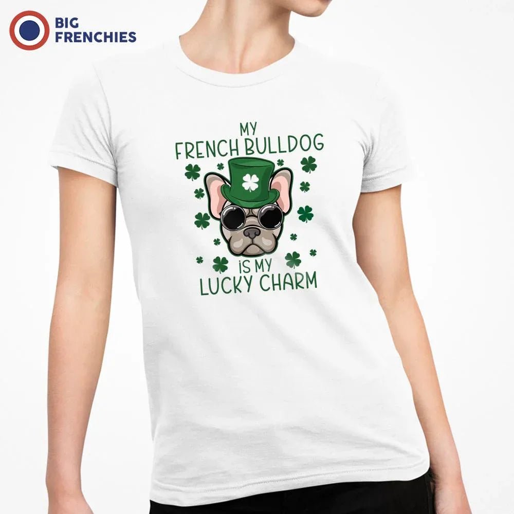My French Bulldog Is my Lucky Charm Women's Organic Cotton Tee - Create Marketplace