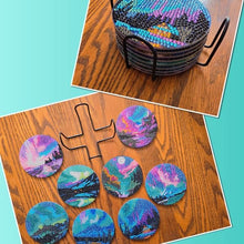 Northern Lights D.A. Coasters -made by kid Noah - Create Marketplace