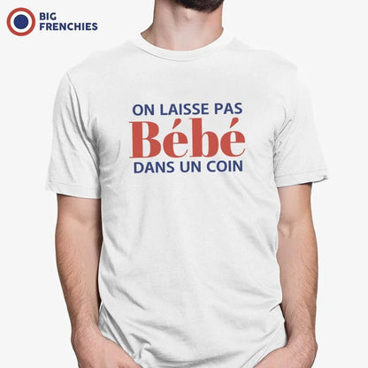 On Ne Laisse Pas Bébé Dans Un Coin Men's Organic Cotton Tee - Create Marketplace