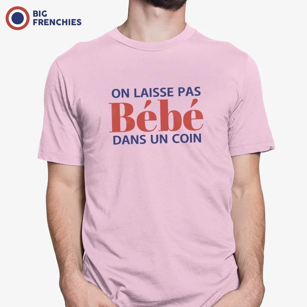 On Ne Laisse Pas Bébé Dans Un Coin Men's Organic Cotton Tee - Create Marketplace