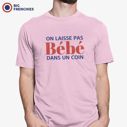 On Ne Laisse Pas Bébé Dans Un Coin Men's Organic Cotton Tee - Create Marketplace
