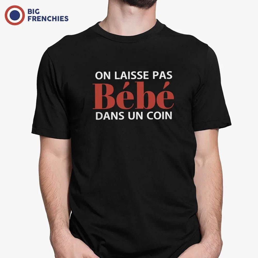 On Ne Laisse Pas Bébé Dans Un Coin Men's Organic Cotton Tee - Create Marketplace