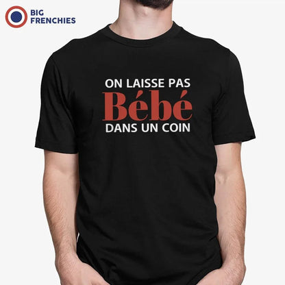 On Ne Laisse Pas Bébé Dans Un Coin Men's Organic Cotton Tee - Create Marketplace