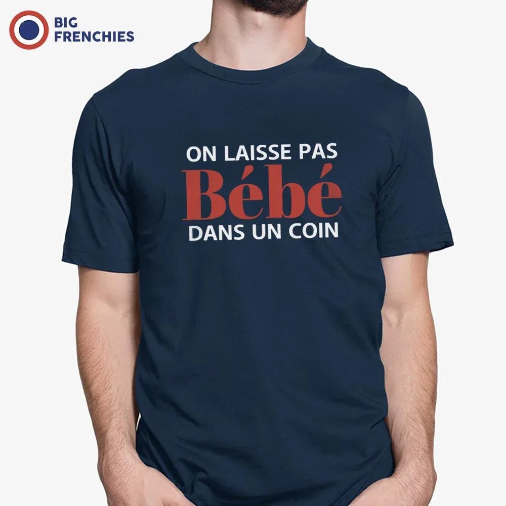 On Ne Laisse Pas Bébé Dans Un Coin Men's Organic Cotton Tee - Create Marketplace