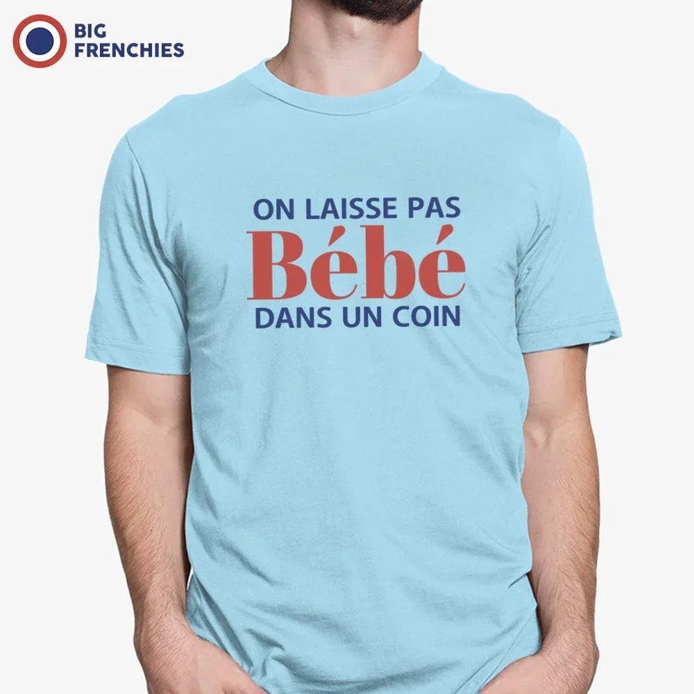 On Ne Laisse Pas Bébé Dans Un Coin Men's Organic Cotton Tee - Create Marketplace