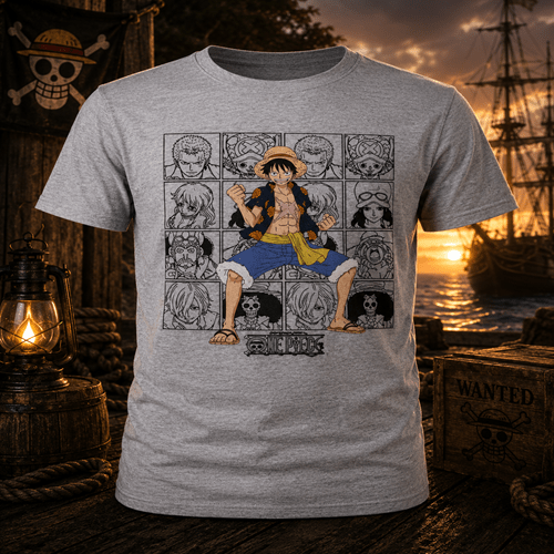One Piece Dressrosa Arc Straw Hat Portrait T-Shirt - Create Marketplace