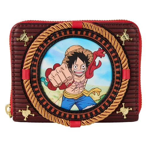 One Piece Luffy Nautical Zip-Around Wallet by Loungefly - Create Marketplace