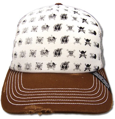 One Piece Skull Icons Pattern Adjustable Cap - Create Marketplace